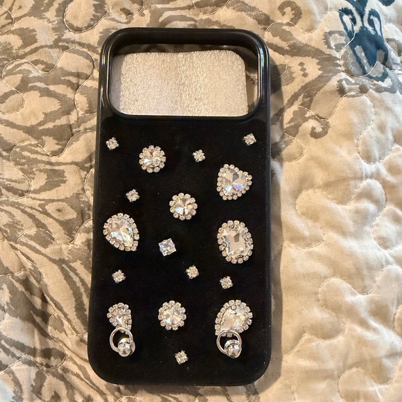 Other - iPhone 17 pro max Black Bejeweled Phone Case